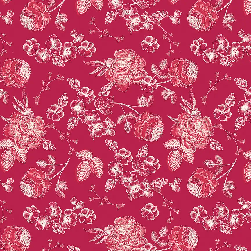 XOXO Pillow Sewing Project Kit - Red & Cream