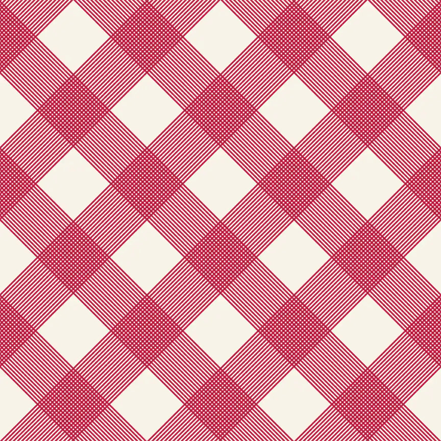 XOXO Pillow Sewing Project Kit - Red & Cream