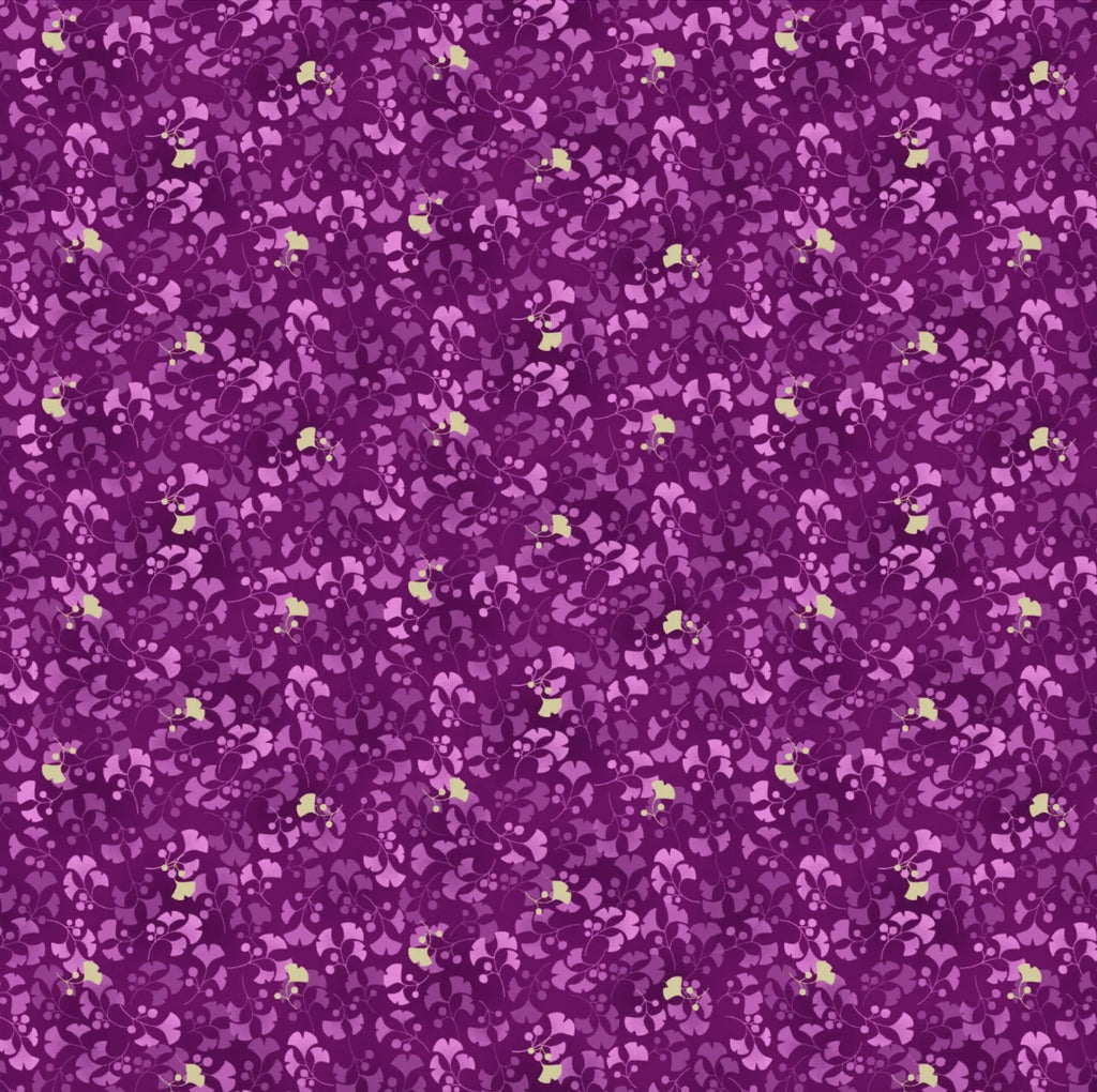 Floral pattern on a purple background