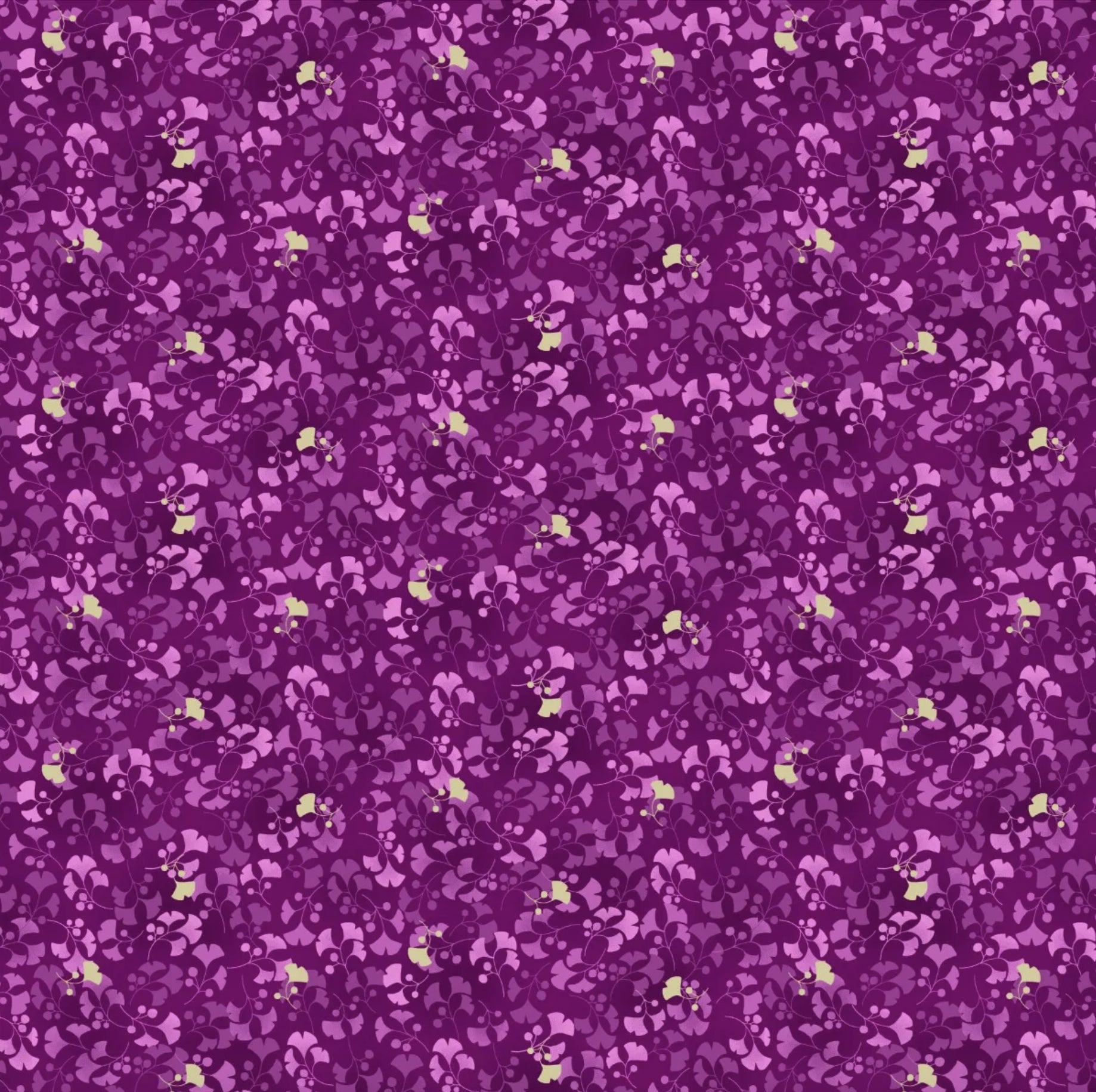 Floral pattern on a purple background